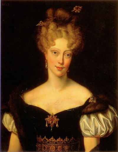 Portrait of Caroline de Bourbon (1798–1870), Duchess of Berry by Charles Rauch
